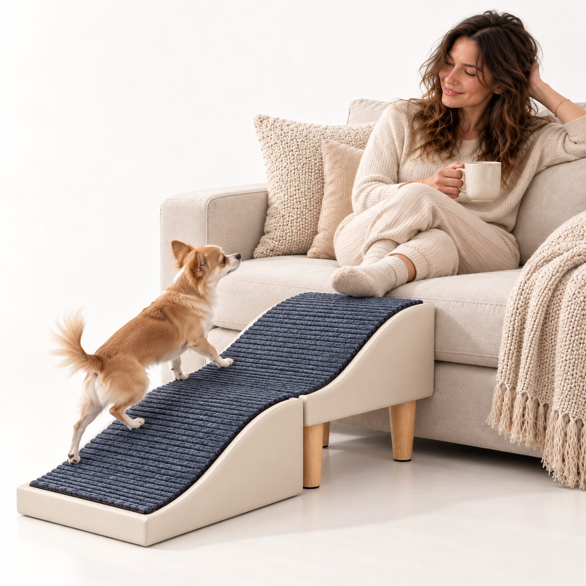 The Henley 2-in-1 Dog Ramp & Ottoman
