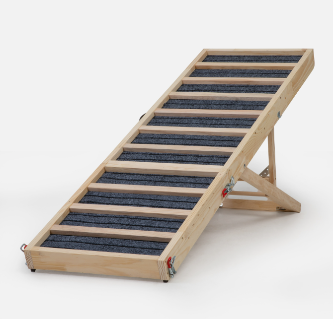[Big] Henley & Bone 55″ dog ramp fully extended on its adjustable stand