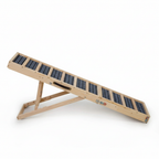 [Big] Henley & Bone 55″ dog ramp angled on its stand, full-length studio view